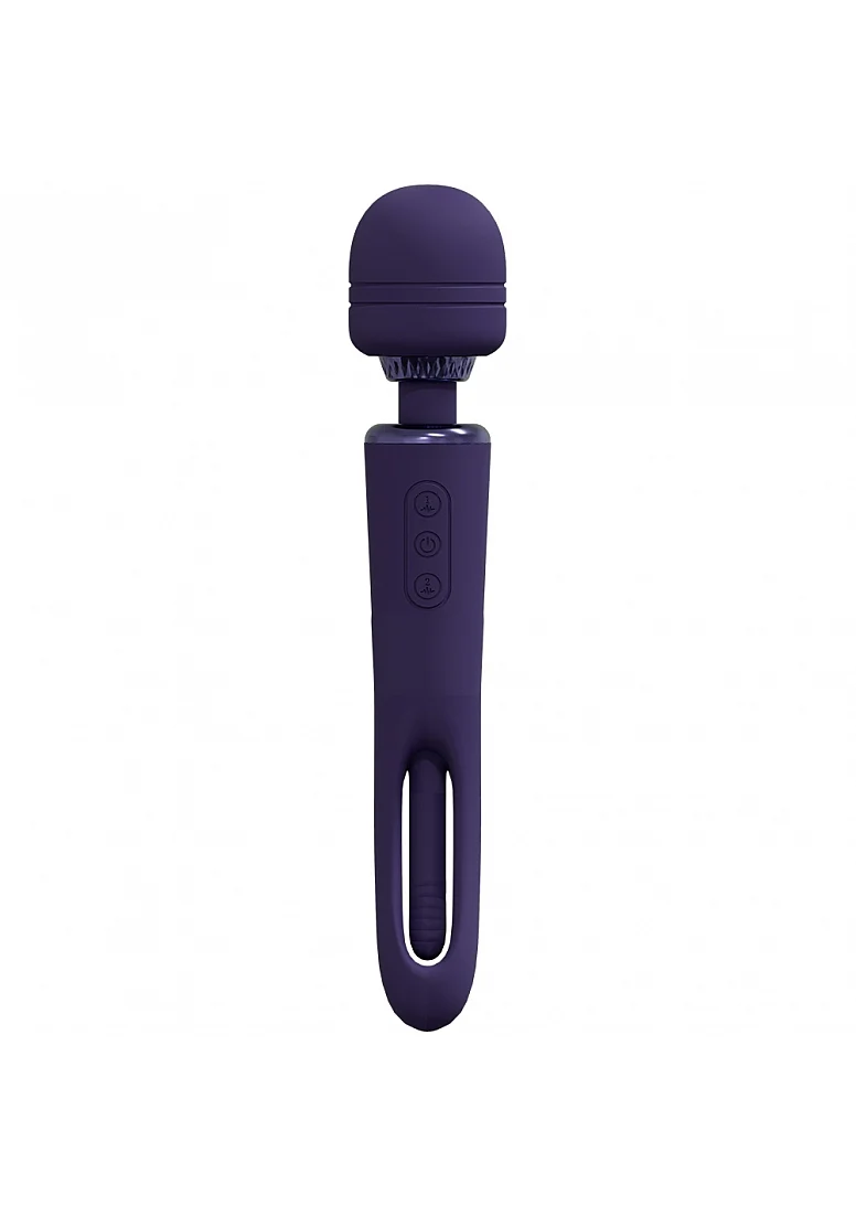 Vive Kiku Double Wand with G-Spot Flapping - Purple - Image 3