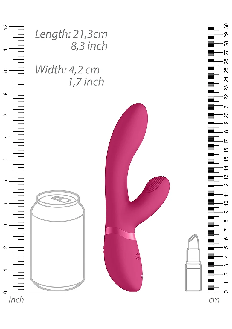 Vive Kyra Pulse-Wave Clitoral Rabbit Vibrator - Pink - Image 3