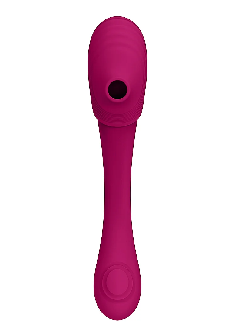 Vive Mirai Double-Ended Pulse Wave & Air Wave Bendable Vibrator - Pink - Image 9