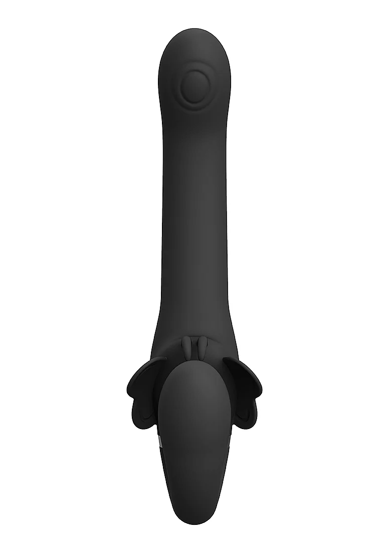 Vive Satu Rechargeable Pulse-Wave Strapless Strapon - Black - Image 5