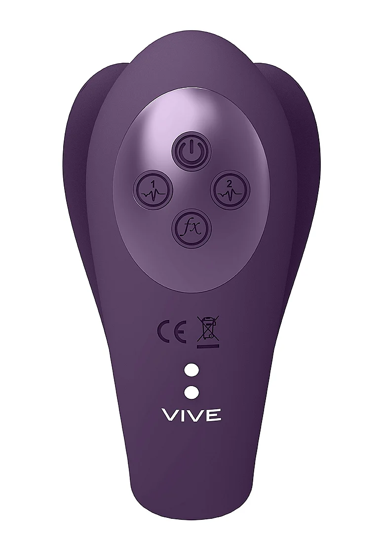 Vive Yoko Triple Action Vibrator with Clitoral Pulse Wave - Purple - Image 5
