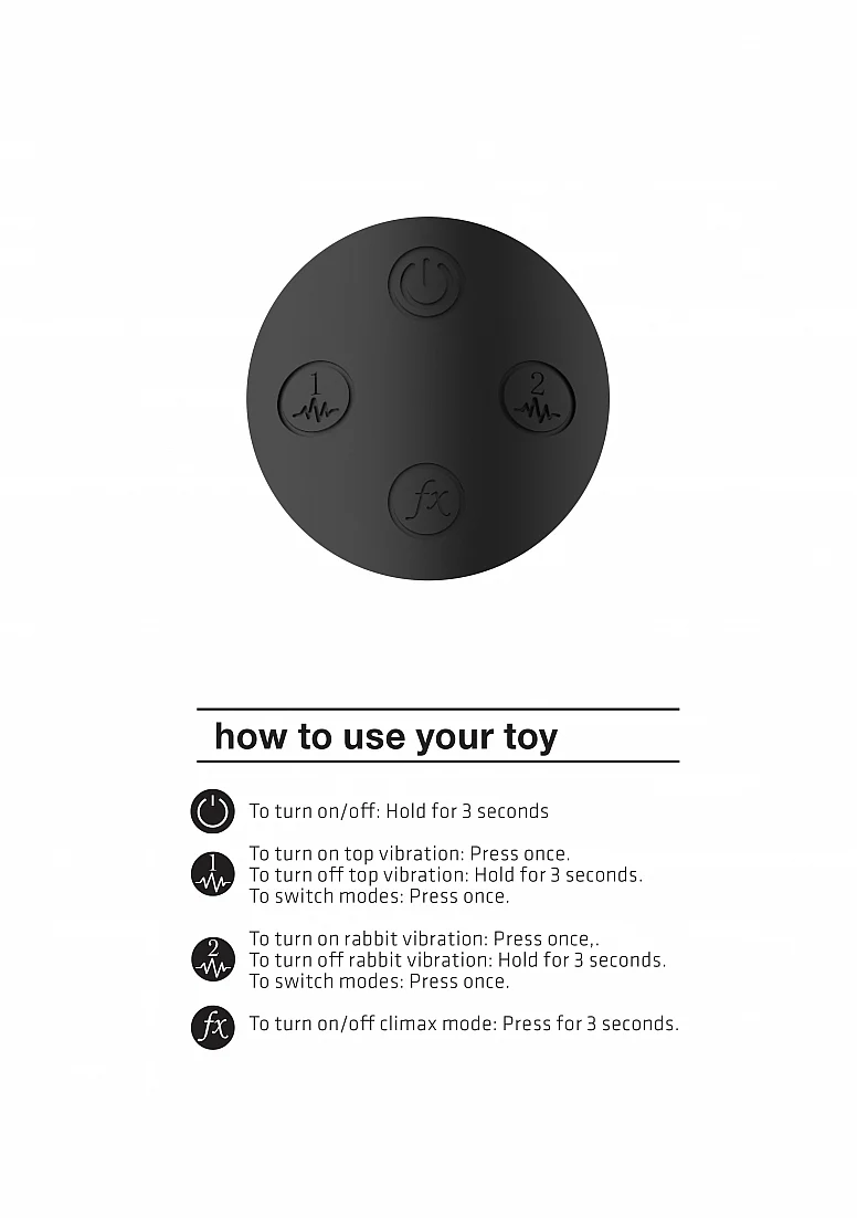 Vive Zosia Classic G-Spot Rabbit Vibrator - Black - Image 4