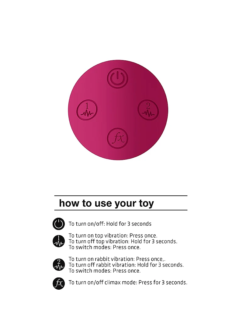 Vive Zosia Classic G-Spot Rabbit Vibrator - Pink - Image 7