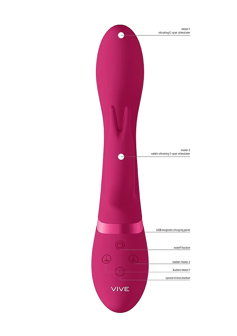 Vive Zosia Classic G-Spot Rabbit Vibrator - Pink - Image 9