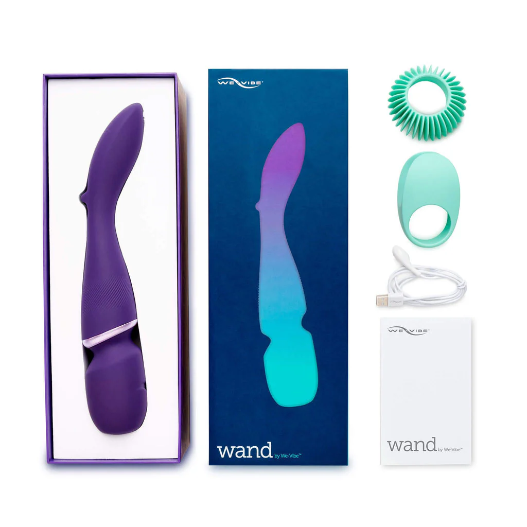 We Vibe Wand App Controlled Wand Massager Purple - Image 5