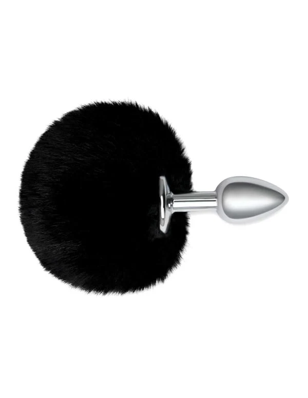 Whipsmart Black Bunny Tail Butt plug - Image 4
