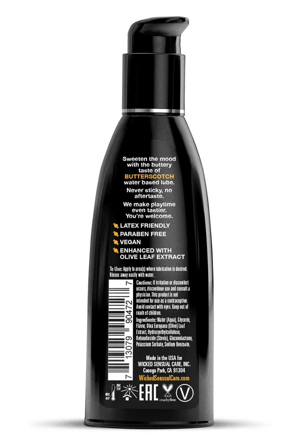 Wicked Aqua Butterscotch Flavoured Lube 60ml - Image 2