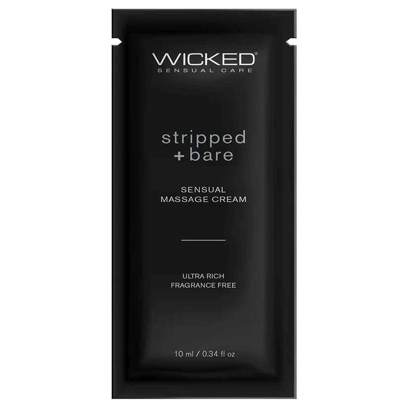 Wicked Stripped and Bare Massage Cream 10ml