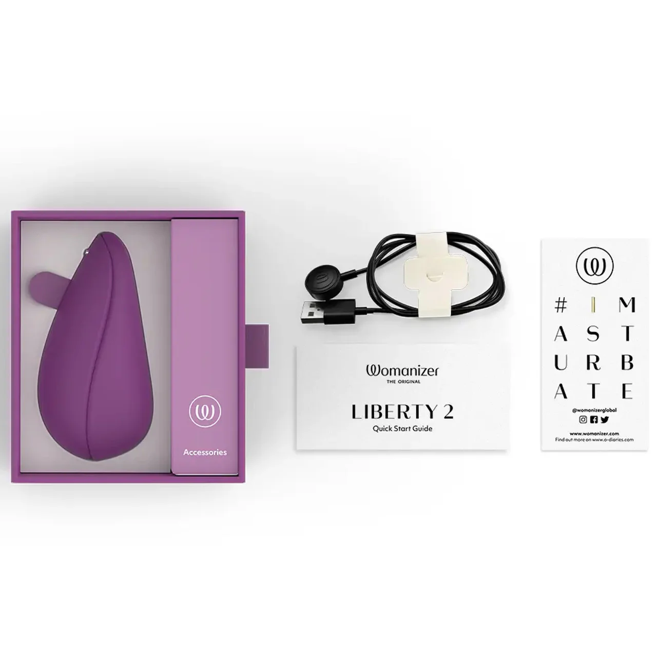 Womanizer Liberty 2 Travel Clitoral Suction Stimulator Purple - Image 8