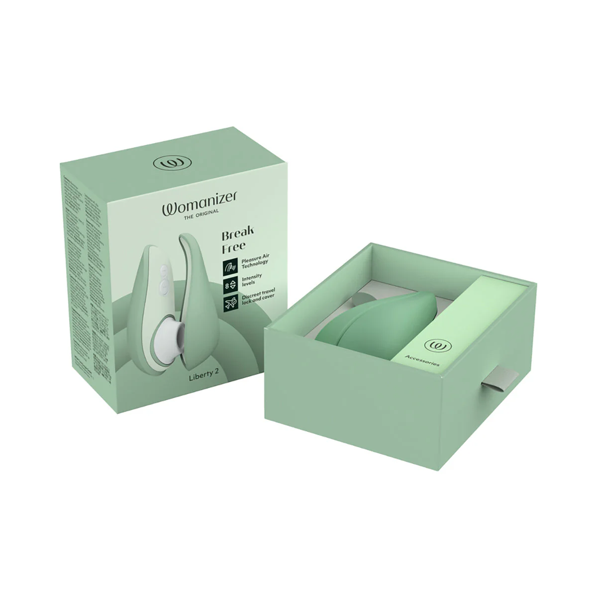 Womanizer Liberty 2 Travel Clitoral Suction Stimulator Sage - Image 7