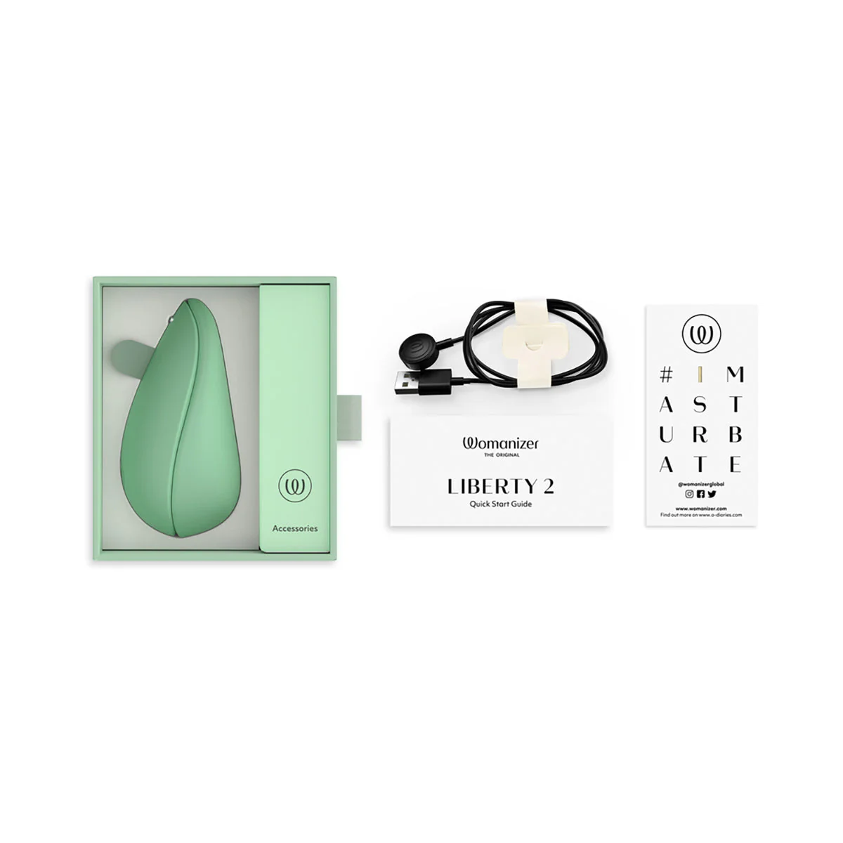 Womanizer Liberty 2 Travel Clitoral Suction Stimulator Sage - Image 9